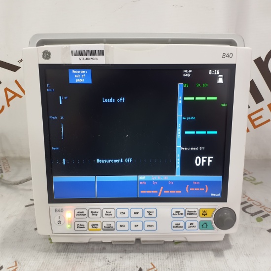 GE Healthcare B40 Patient Monitor - 386390