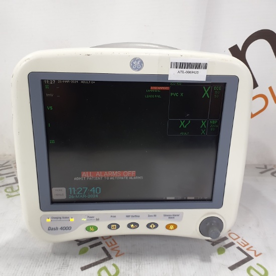 GE Healthcare Dash 4000 - GE/Nellcor SpO2 Patient Monitor - 386627