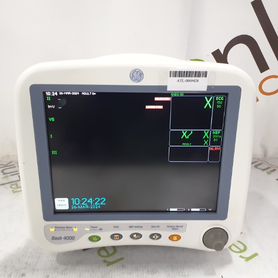 GE Healthcare Dash 4000 - GE/Nellcor SpO2 Patient Monitor - 386546