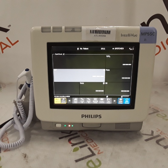Philips IntelliVue MP5SC Fast SpO2, NIBP Spot Check Monitor - 325340