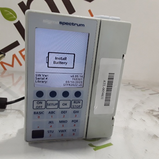 Baxter Sigma Spectrum w/Non Wireless or No Battery Infusion Pump - 336028