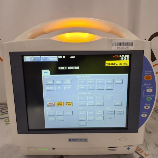 Nihon Kohden Life Scope BSM-6301A Patient Monitor - 344285