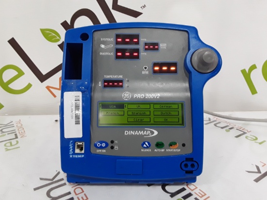 GE Healthcare Pro 200V2 Vital Signs Monitor - 374923
