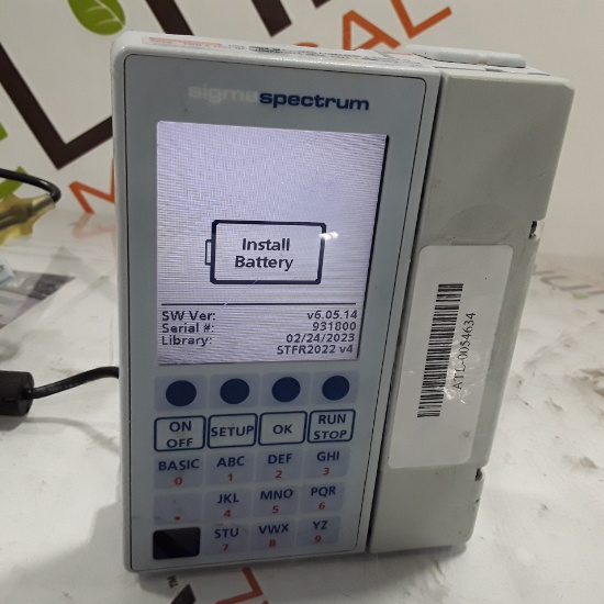 Baxter Sigma Spectrum w/Non Wireless or No Battery Infusion Pump - 336020