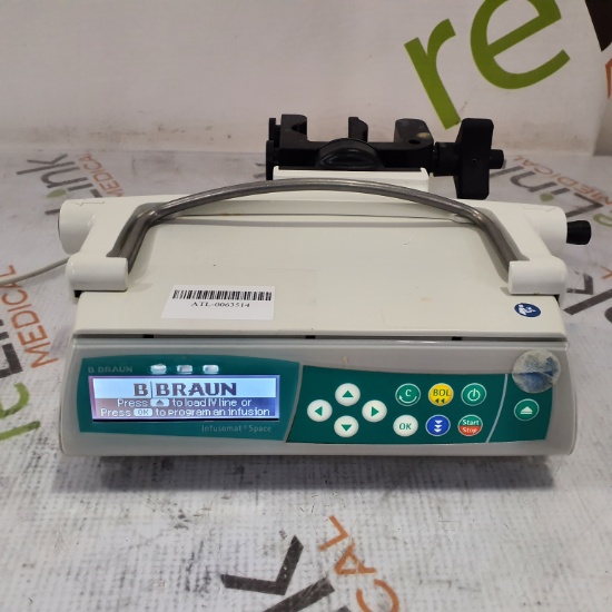 B. Braun Infusomat Space w/Pole Clamp Infusion Pump - 362969