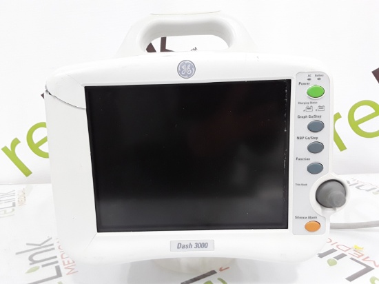 GE Healthcare Dash 3000 - GE/Nellcor SpO2 Patient Monitor - 372578