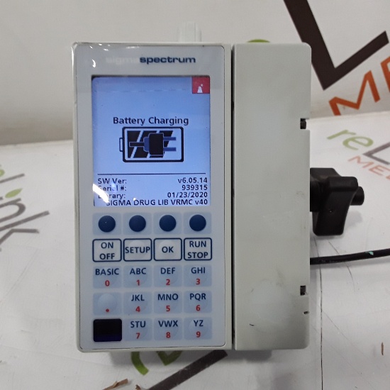Baxter Sigma Spectrum 6.05.14 with B/G Battery Infusion Pump - 352705