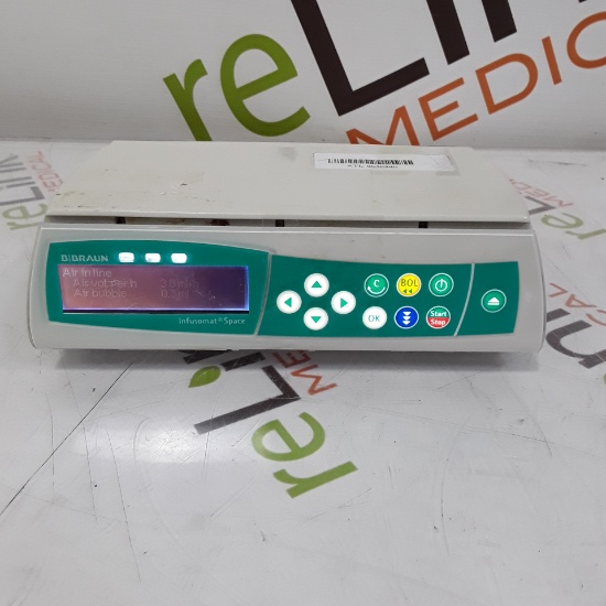B. Braun Infusomat Space w/Pole Clamp Infusion Pump - 312223