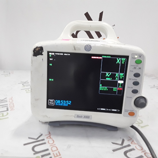 GE Healthcare Dash 3000 - GE/Nellcor SpO2 Patient Monitor - 317666