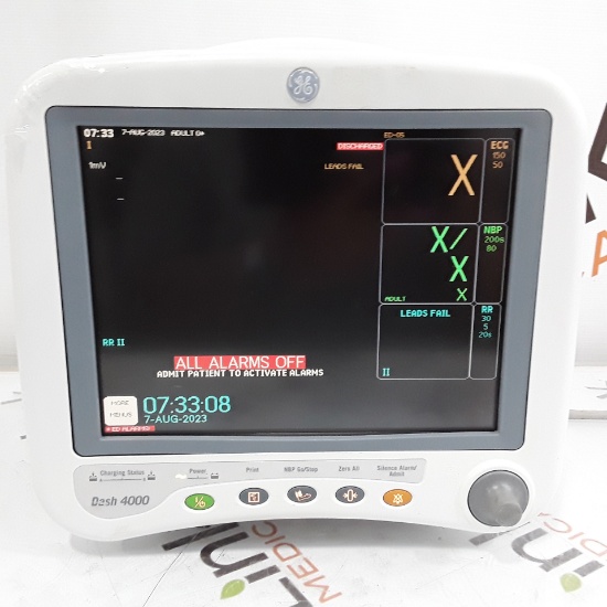 GE Healthcare Dash 4000 - GE/Nellcor SpO2 Patient Monitor - 315785