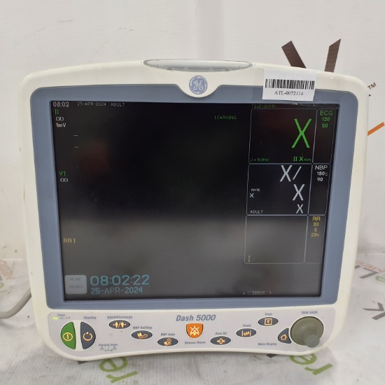 GE Healthcare Dash 5000 - GE/Nellcor SpO2 Patient Monitor - 396879