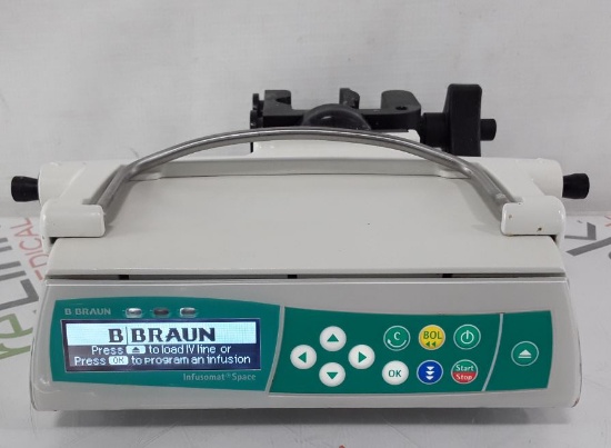 B. Braun Infusomat Space w/ Pole Clamp Infusion Pump