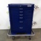 Blue Bell Bio-Medical Anesthesia Cart - Blue Cart - 424418