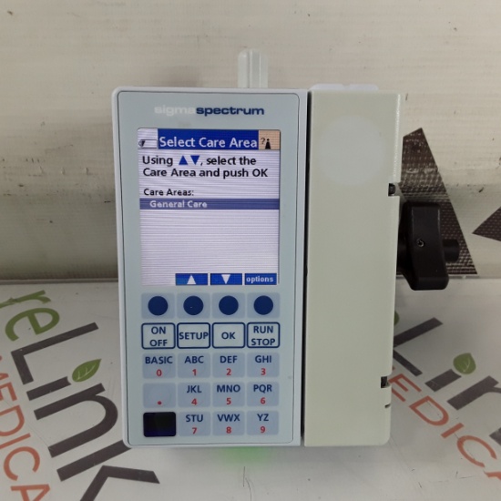 Baxter Sigma Spectrum 6.05.14 with B/G Battery Infusion Pump - 427778