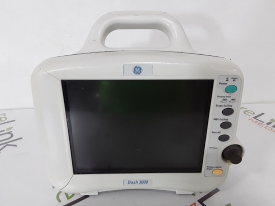 GE Healthcare Dash 3000 - Masimo SpO2 Patient Monitor - 405638