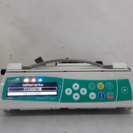 B. Braun Infusomat Space w/Pole Clamp Infusion Pump