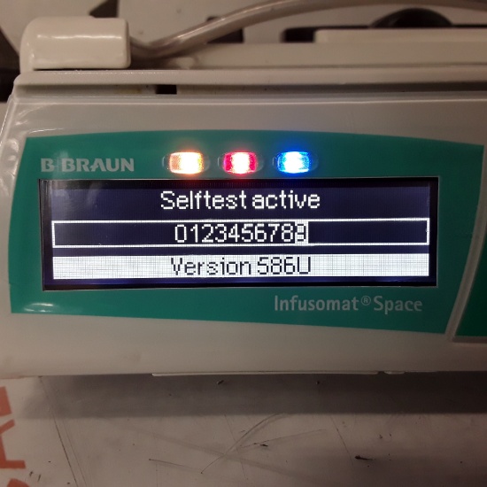 B. Braun Infusomat Space w/Pole Clamp Infusion Pump - 416886