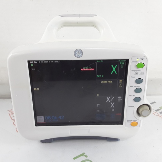 GE Healthcare Dash 3000 - GE/Nellcor SpO2 Patient Monitor - 424778