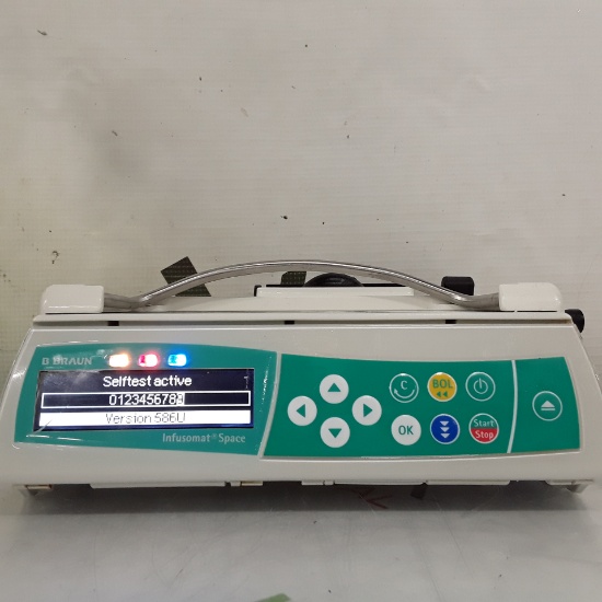 B. Braun Infusomat Space w/Pole Clamp Infusion Pump - 417735