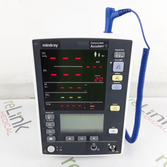 Mindray Datascope Accutorr V Vital Signs Monitor - 424555
