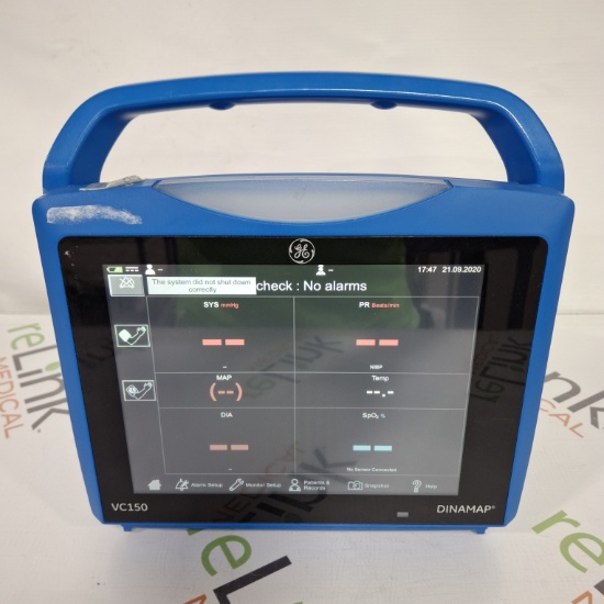 GE Healthcare Carescape VC150 Vital Signs Monitor - 413488