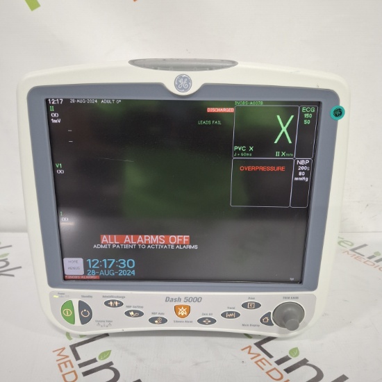 GE Healthcare Dash 5000 - GE/Nellcor SpO2 Patient Monitor - 446190