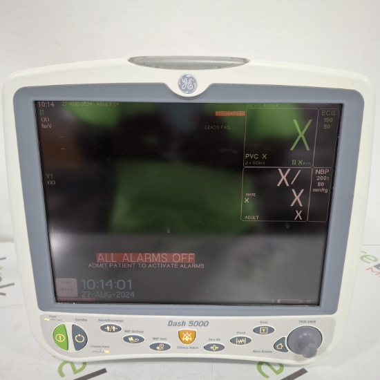 GE Healthcare Dash 5000 - GE/Nellcor SpO2 Patient Monitor - 445724