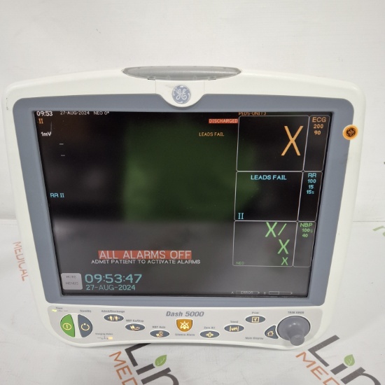 GE Healthcare Dash 5000 - Masimo SpO2 Patient Monitor - 445699