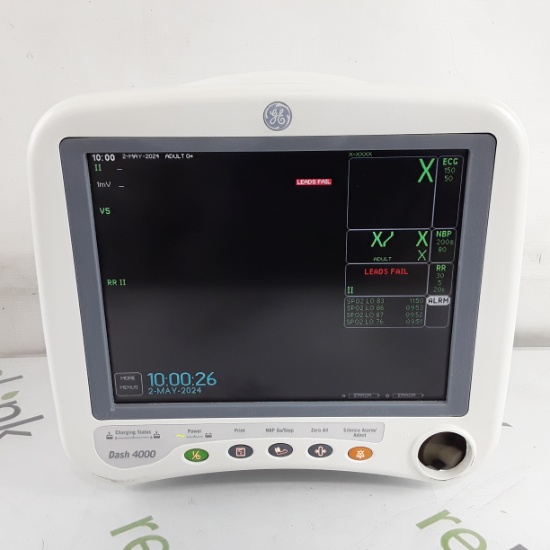 GE Healthcare Dash 4000 - GE/Nellcor SpO2 Patient Monitor - 399178