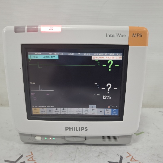 Philips Intellivue MP5 - ECG, Fast SpO2, NIBP Patient Monitor - 434189