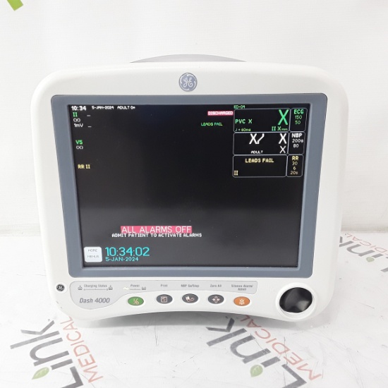 GE Healthcare Dash 4000 - GE/Nellcor SpO2 Patient Monitor - 362918