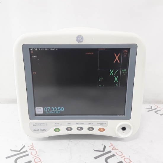 GE Healthcare Dash 4000 - GE/Nellcor SpO2 Patient Monitor - 363902