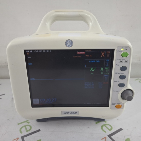GE Healthcare Dash 3000 - Masimo SpO2 Patient Monitor - 440207