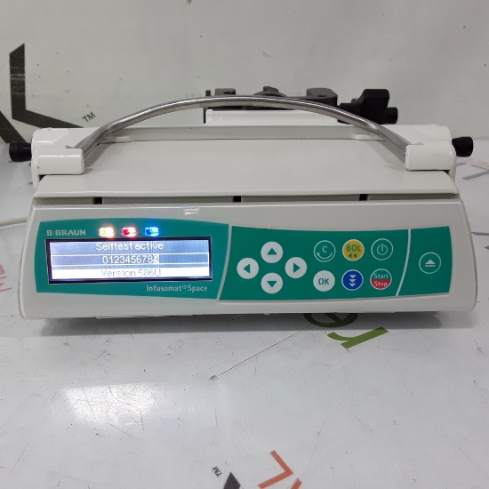 B. Braun Infusomat Space w/Pole Clamp & AC Adapter Infusion Pump - 421992