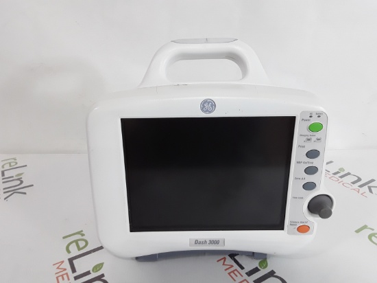 GE Healthcare Dash 3000 - GE/Nellcor SpO2 Patient Monitor - 390665
