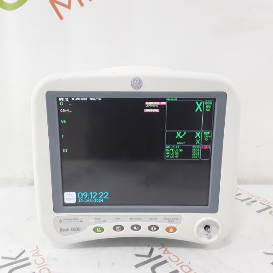 GE Healthcare Dash 4000 - GE/Nellcor SpO2 Patient Monitor - 363983