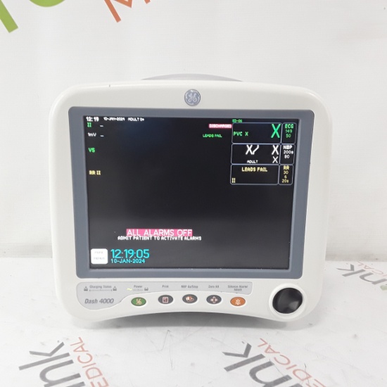 GE Healthcare Dash 4000 - GE/Nellcor SpO2 Patient Monitor - 364039