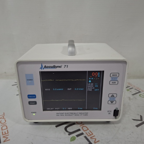 Accusync Medical Research Corp 71 R-Wave Trigger Gated ECG - 436841
