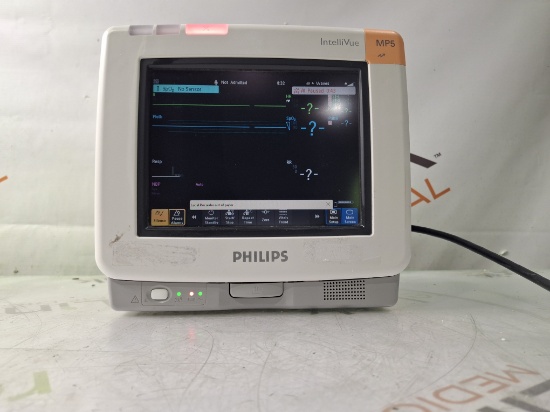 Philips Intellivue MP5 - ECG, Fast SpO2, NIBP Patient Monitor - 452787
