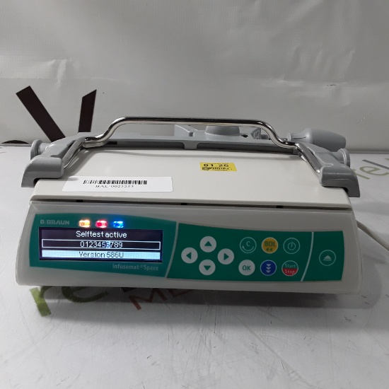 B. Braun Infusomat Space w/Pole Clamp Infusion Pump - 435239