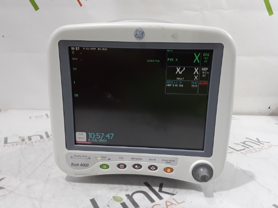 GE Healthcare Dash 4000 - Masimo SpO2 Patient Monitor - 425938