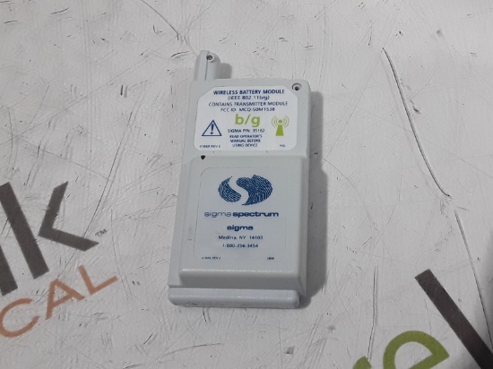 Baxter Sigma Spectrum 35162 Wireless B/G Battery - 440568