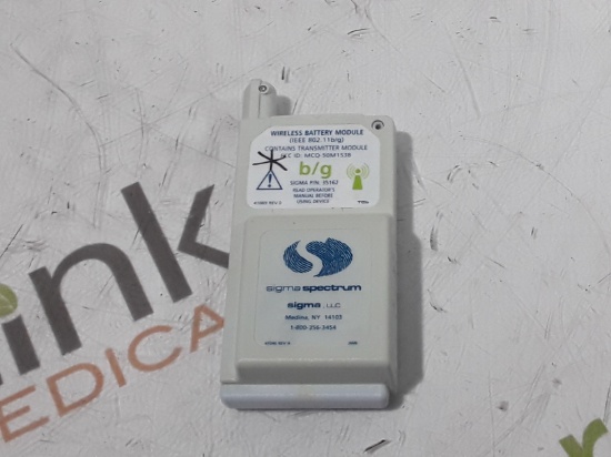 Baxter Sigma Spectrum 35162 Wireless B/G Battery - 440553