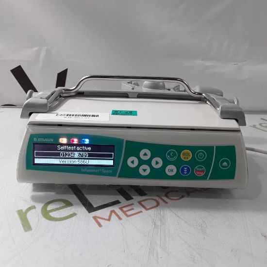 B. Braun Infusomat Space w/Pole Clamp Infusion Pump