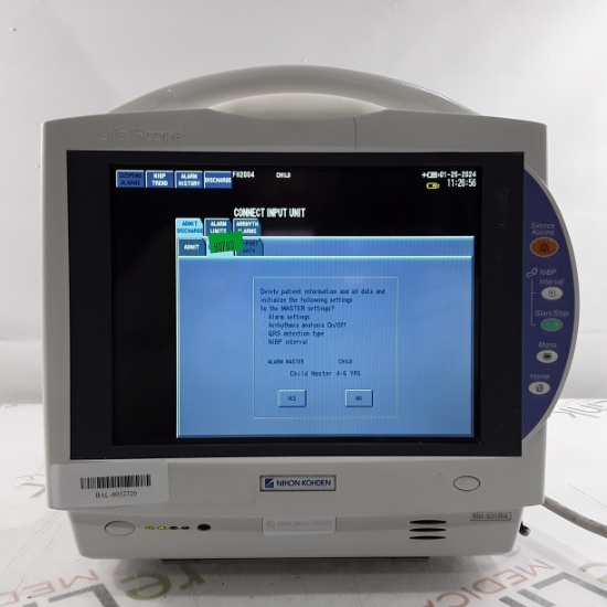 Nihon Kohden Life Scope BSM-6301A Patient Monitor - 368233