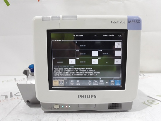 Philips IntelliVue MP5SC Fast SpO2, NIBP Spot Check Monitor - 427698