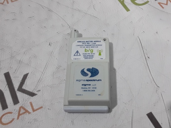 Baxter Sigma Spectrum 35162 Wireless B/G Battery - 440560