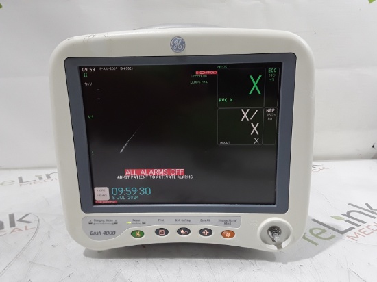 GE Healthcare Dash 4000 - Masimo SpO2 Patient Monitor - 425927