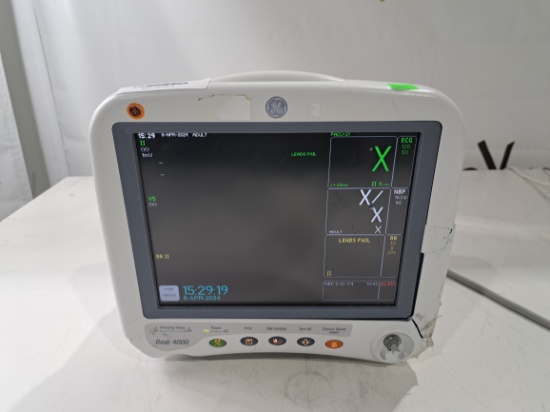 GE Healthcare Dash 4000 - GE/Nellcor SpO2 Patient Monitor - 391107