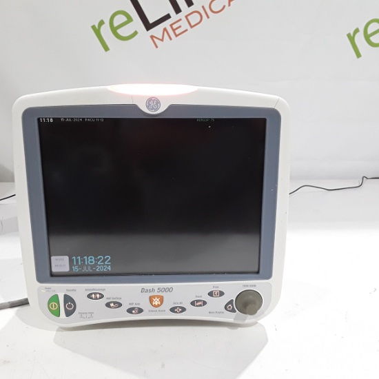 GE Healthcare Dash 5000 - Masimo SpO2 Patient Monitor - 428683